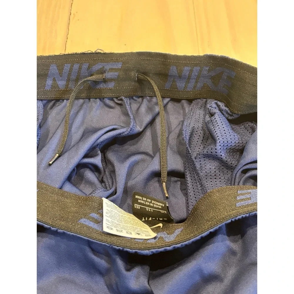 Nike Mens Dri-FIT Training Basketball Shorts Blue Gray 2XL 834465-429